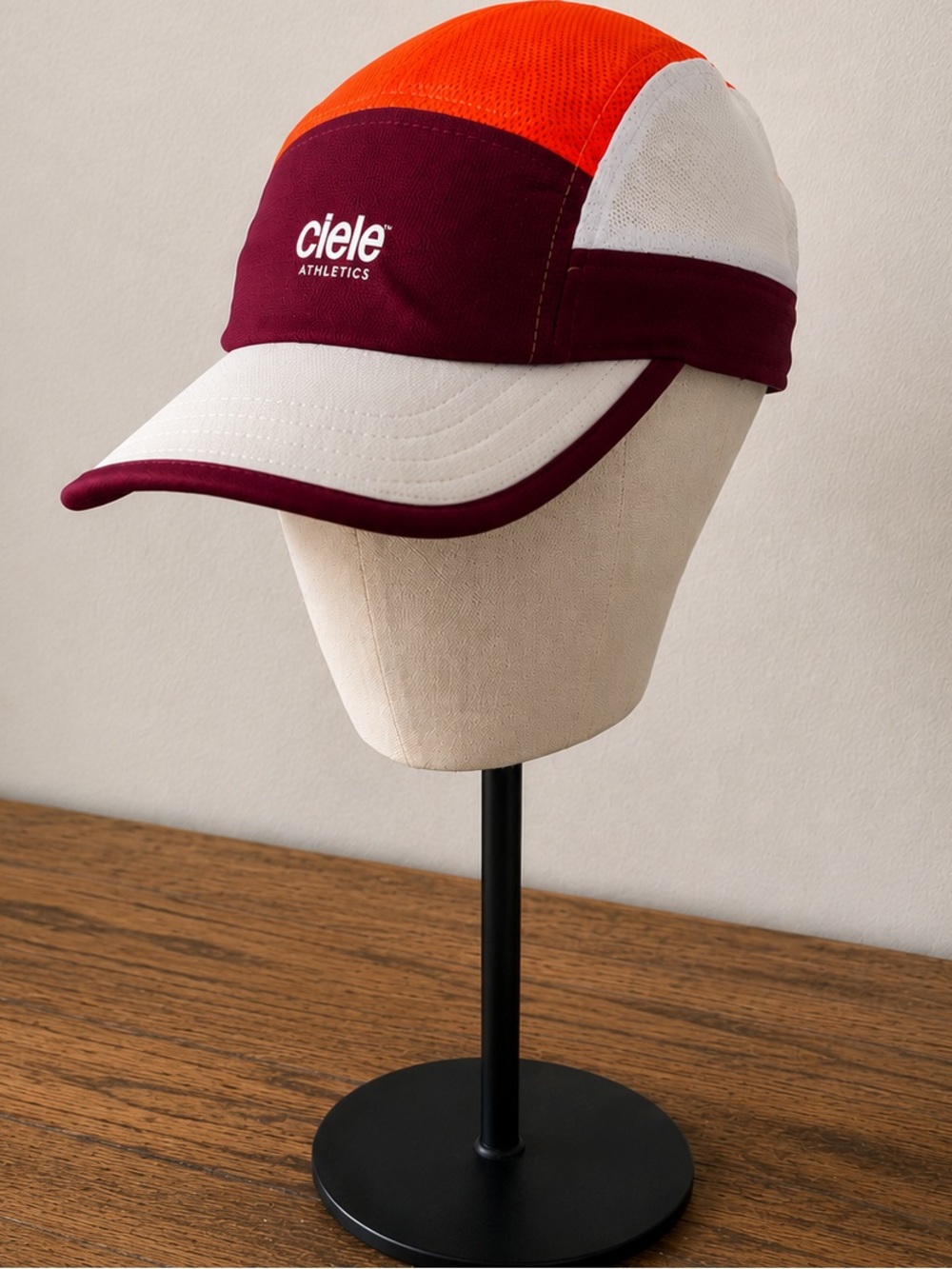 Ciele Athletics COOLwick Running Cap Burgundy Orange Lightweight Trail Hat